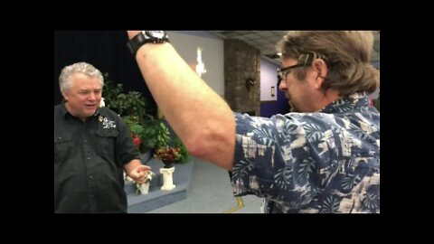 Joe was supernaturally Healed as Doc Yeager Prayed for him