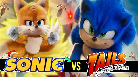 Sonic vs Tails - brigando por mulher #shorts