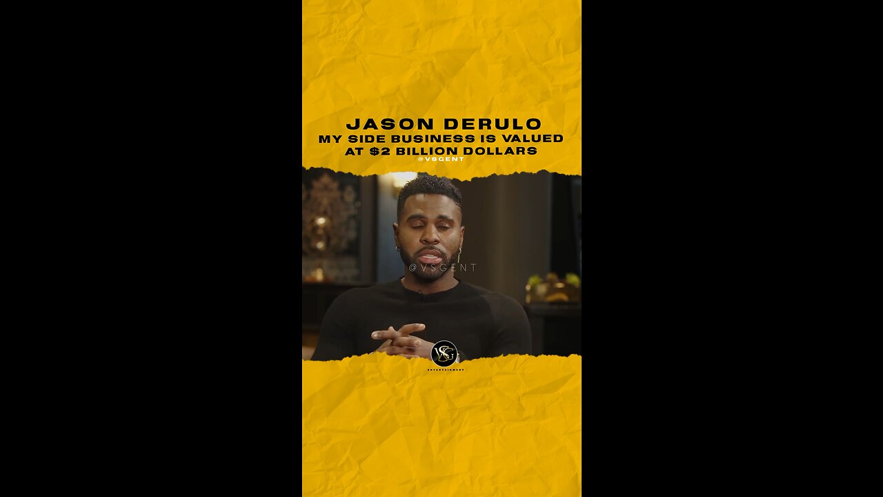 @jasonderulo My side business is valued at $2 Billion dollars. #jasonderulo 🎥 @forbes