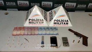 "Operação Êxodo": Homem preso com arma de fogo e drogas em Gov. Valadares.