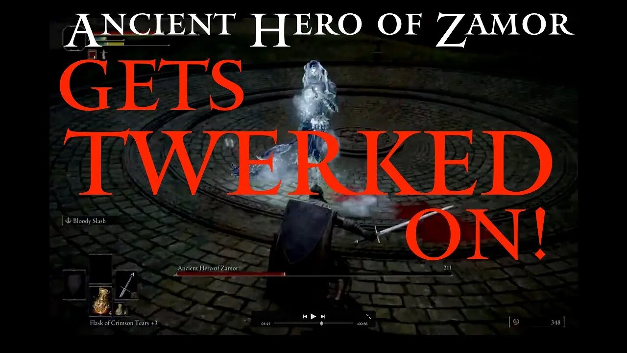 Elden Ring Boss Ancient Hero of Zamor Gets Slayed and Twerked On (Elden Ring Live)