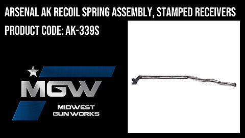 Arsenal AK Recoil Spring Assembly, Stamped Receivers - AK-339S