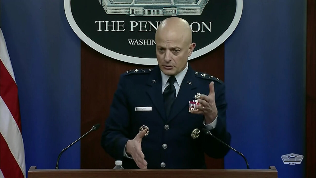 Air Force Inspector General Lt. Gen. Sami D. Said brief the news media