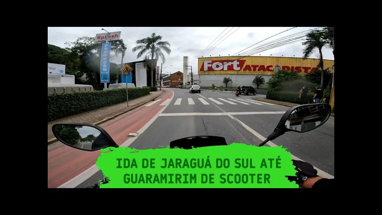 De Jaraguá do Sul até Guaramirim de Scooter!