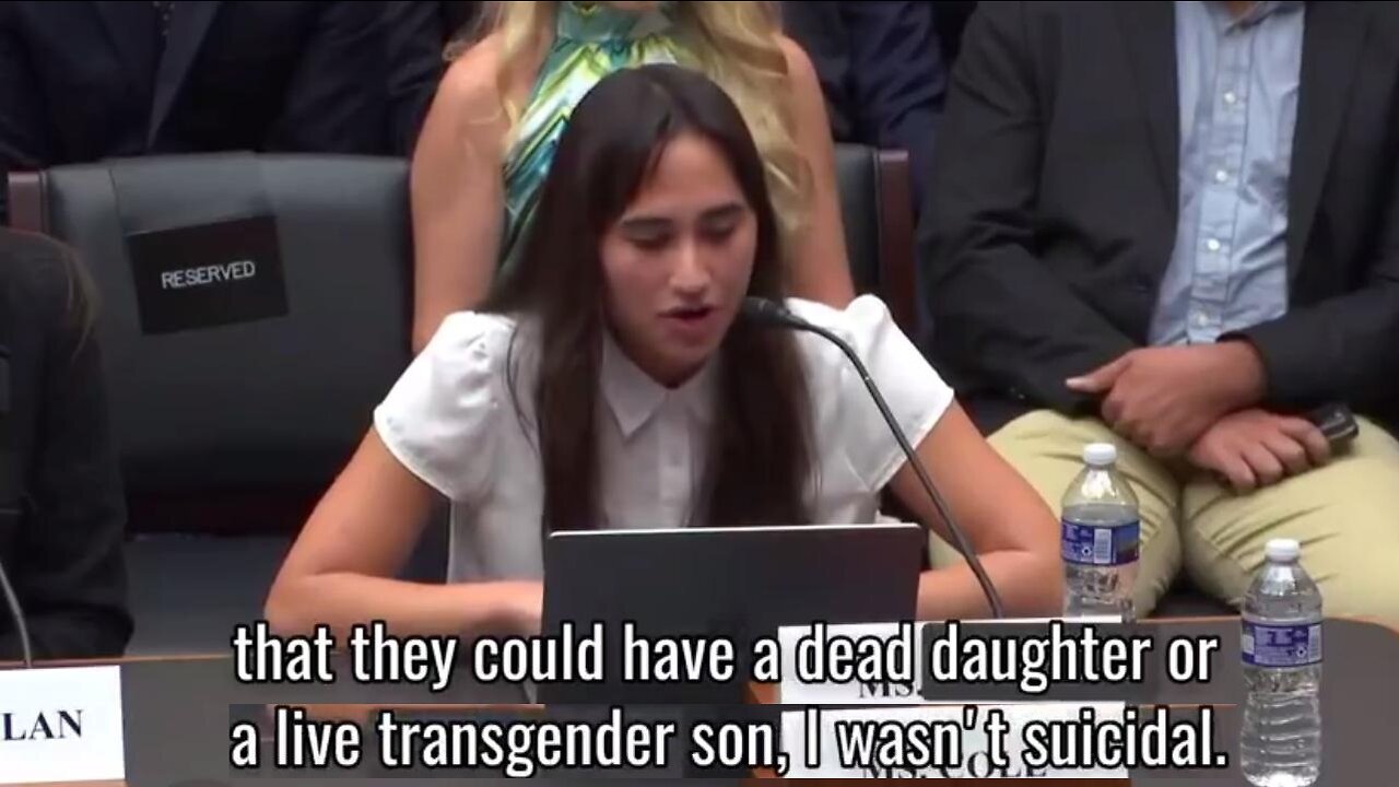 Chloe Cole Pleaded w/House Lawmakers to BAN CHILD SEX CHANGES: My Childhood Was RUINED'