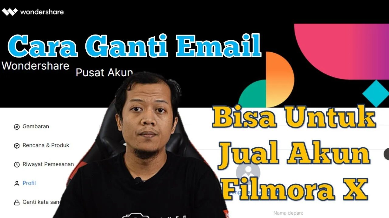 Cara Ganti Email Filmora X | Tutorial Filmora X Bahasa Indonesia @Wondershare Filmora Video Editor