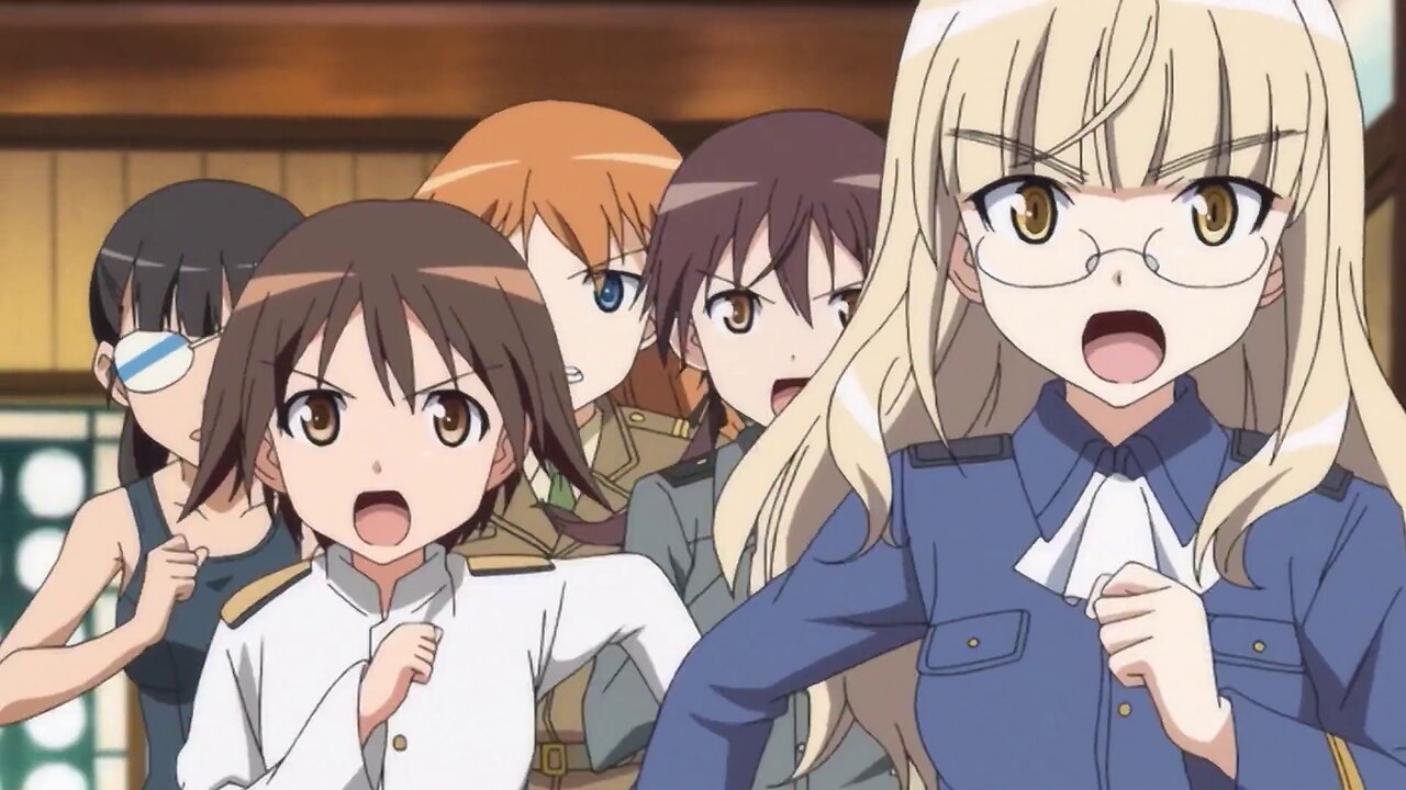 Strike Witches - chasing Francesca