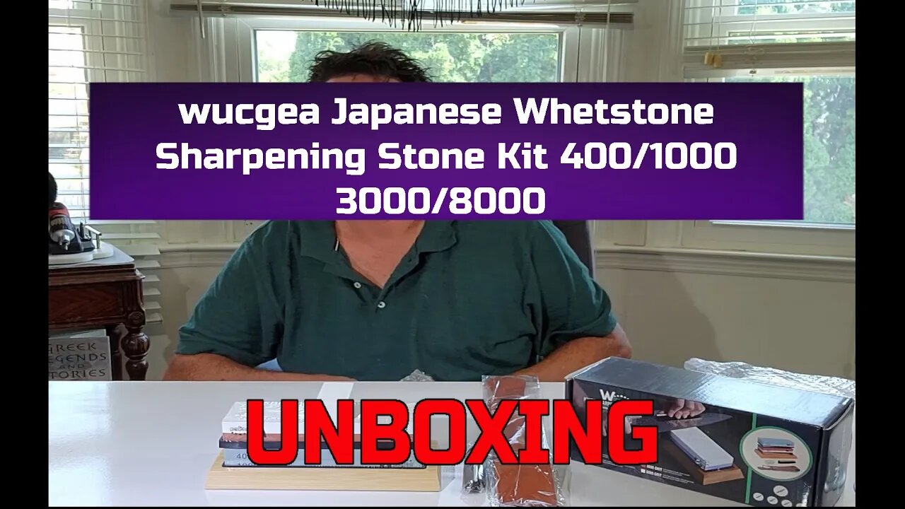 Wucgea Knife Sharpening Whetstone Kit - 400,1000 - 3000,8000 Grit