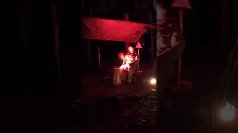 nightlapse. GoPro. woodland wildcamping. tarp. Jan 2022