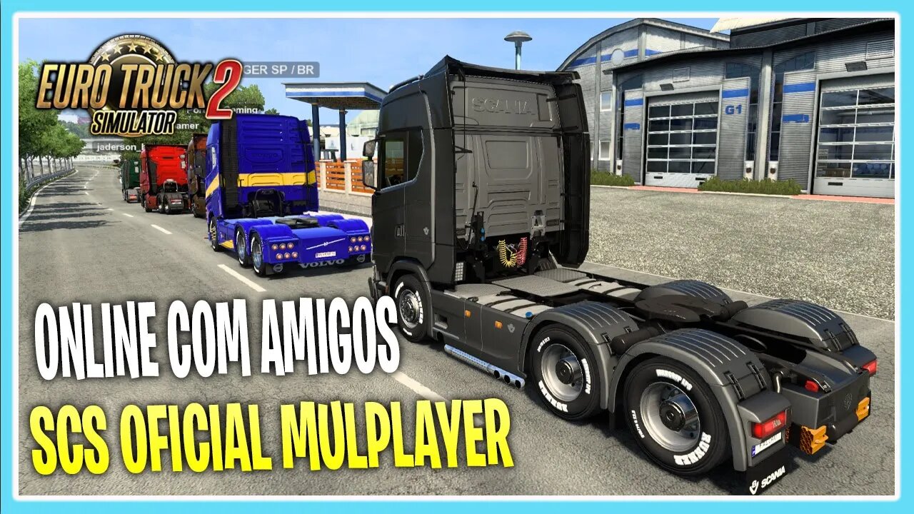 ETS2 MULTPLAYER OFICIAL ONLINE COM AMIGOS EURO TRUCK SIMULATOR 2 VERSÃO 1.41