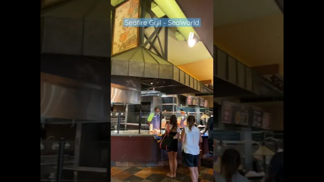 Seafire Grill eats & Drinks SeaWorld! #shorts #seaworldorlando #themeparkeats #themeparkfood