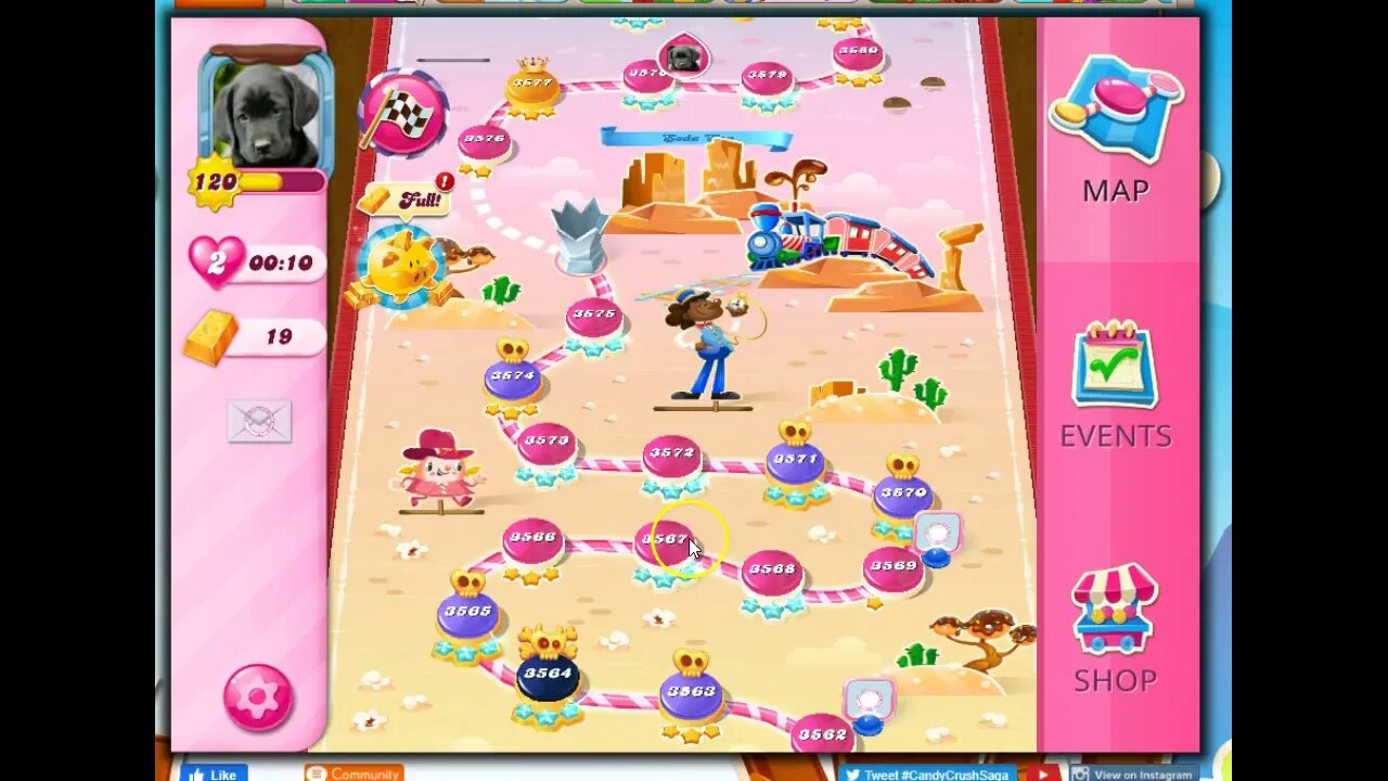 Twilight Games in Candy Crush Saga, Week 1, Crystal Crown