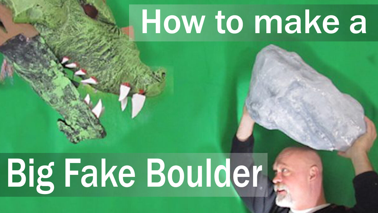 How to Make a Big Fake Boulder that looks real