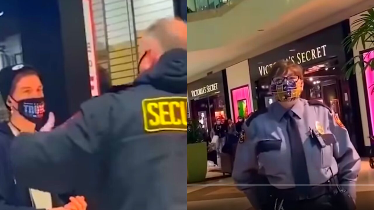 Mall Cop Gets Triggered Over Man Wearing Trump Mask