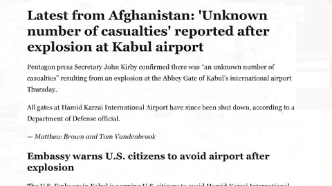 Afghanistan Suicide bombing… At least 3 Marine casualties!
