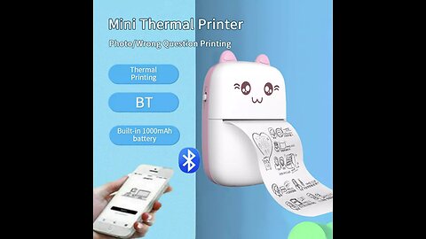 🖨️📸 Print On-The-Go! MINI BT Thermal Printer 📷🔥 🙅‍♂️ USB & Wireless 📲💻 #PortablePrinting 🎉🔌