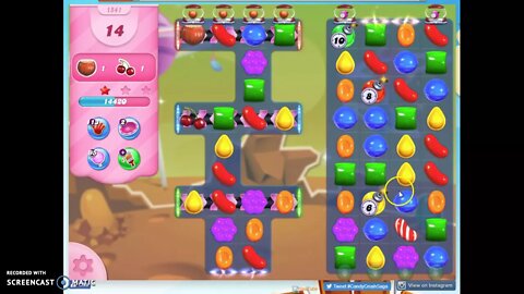 Candy Crush Level 1541 Audio Talkthrough, 3 Stars 0 Boosters