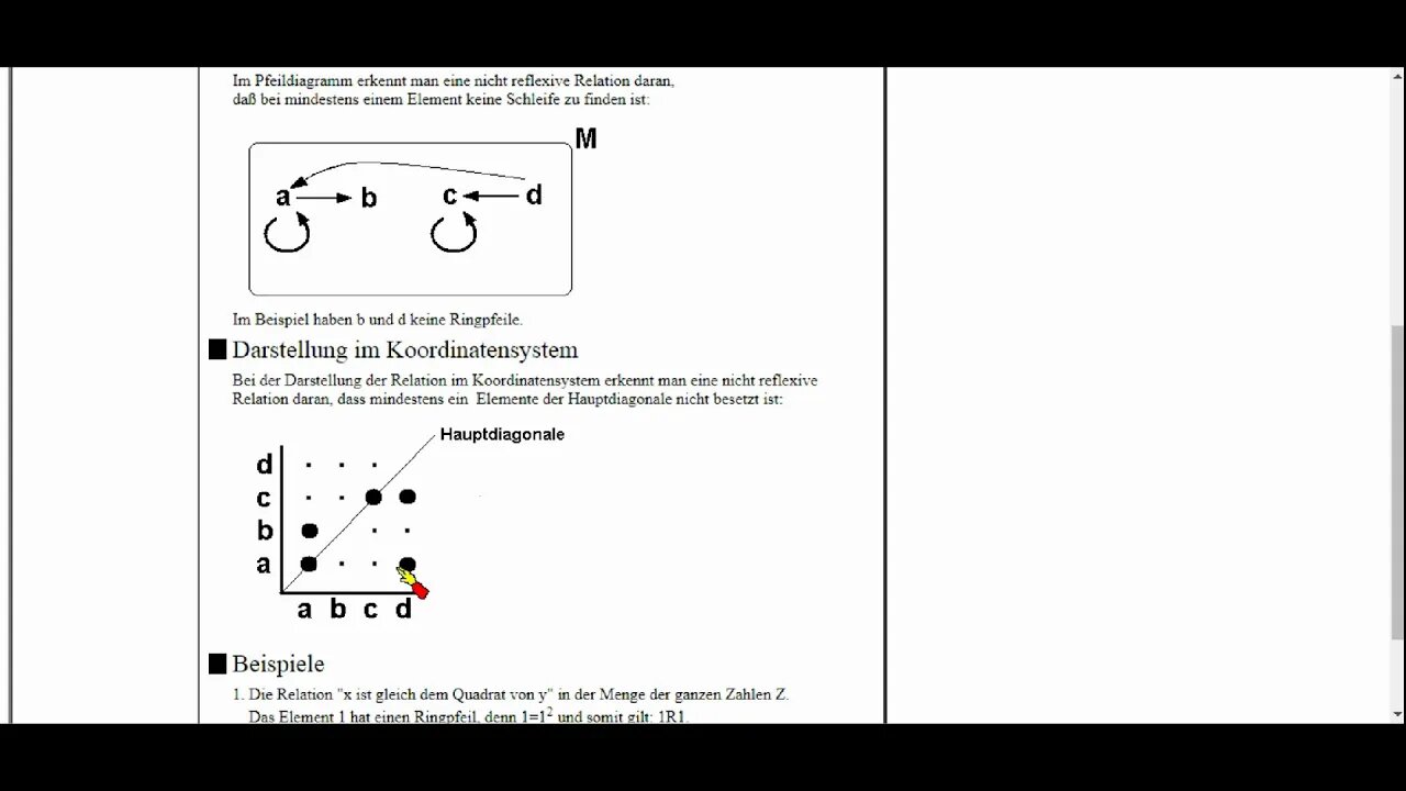 Relationen 3a ►Reflexive Relationen