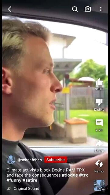 Truck Driver Drives Over Climate Activists