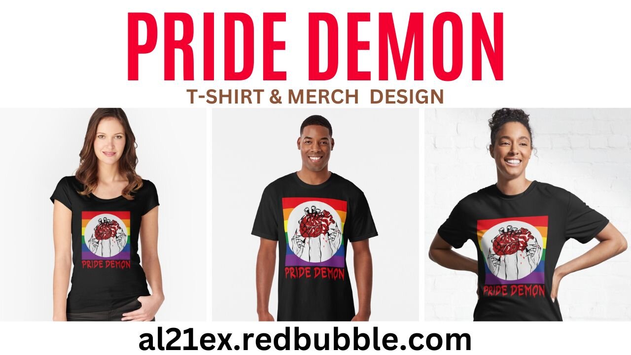 PRIDE DEMON T-SHIRT AND MERCH COLLECTION LGBT COMMUNITY