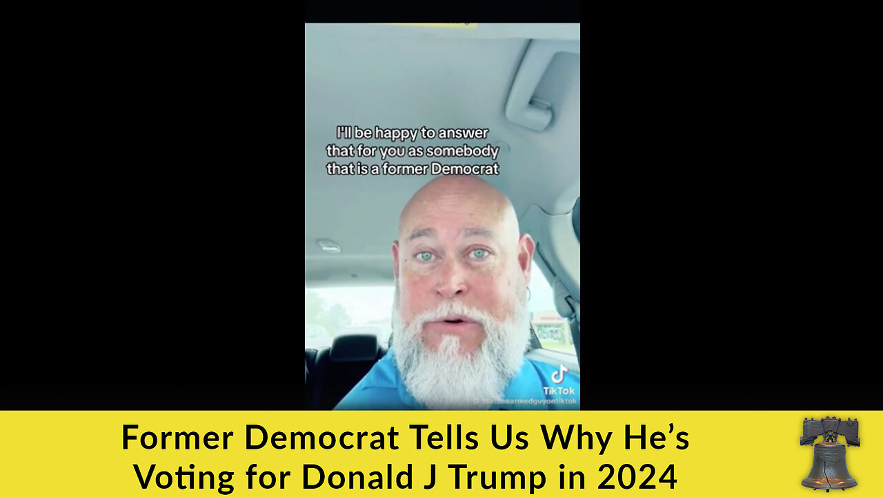 Former Democrat Tells Us Why He’s Voting for Donald J Trump in 2024