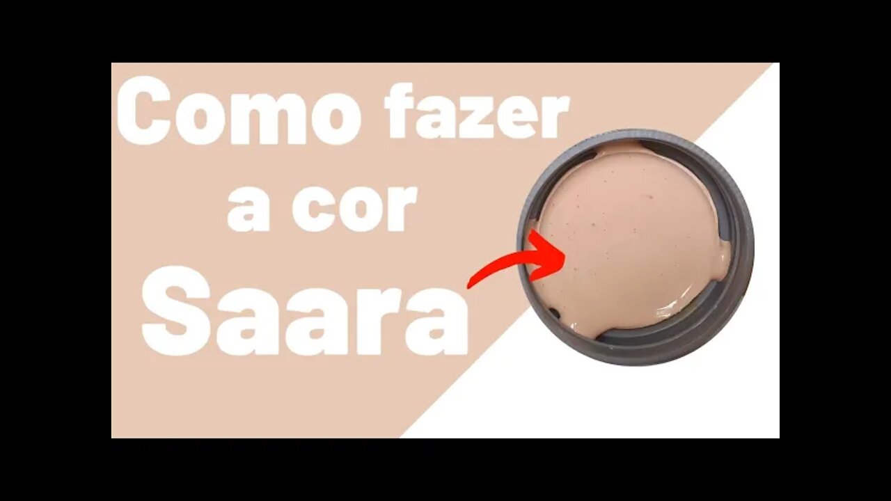 COMO FAZER A COR SAARA MISTURA DE CORES