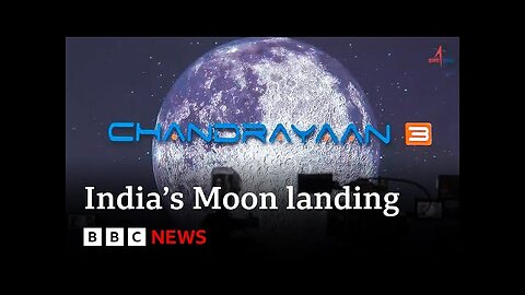 India Moon landing: Chandrayaan-3 spacecraft lands near south pole - BBC News