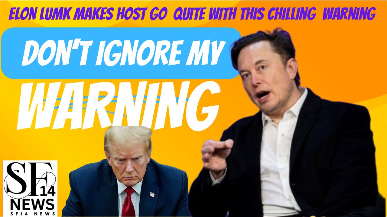 Elon Musk Makes Host Go Quiet with This Chilling Warning