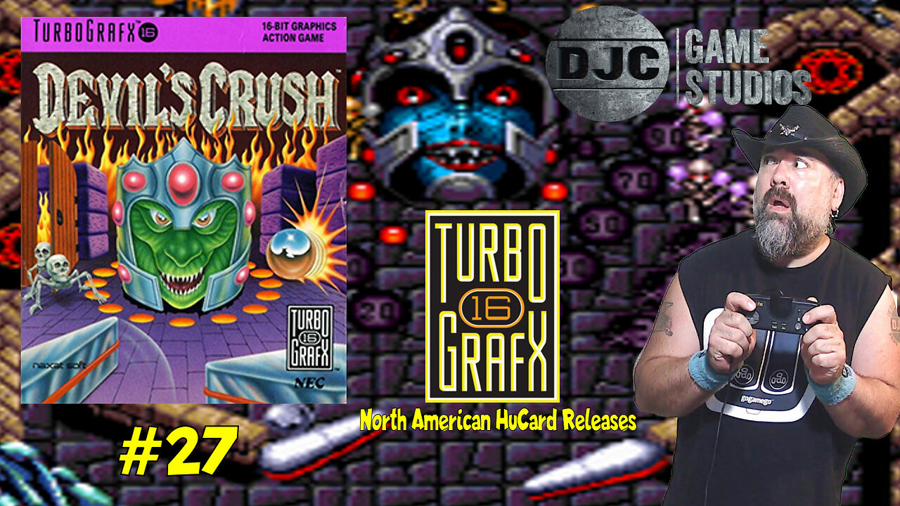 TURBOGRAFX 16 - North American HuCard Releases #27 -"DEVIL'S CRUSH"