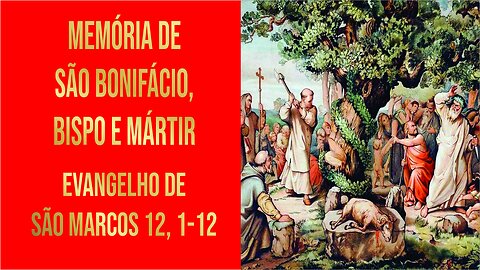 Evangelho da Memória de São Bonifácio, Bispo e Mártir Mc 12, 1-12