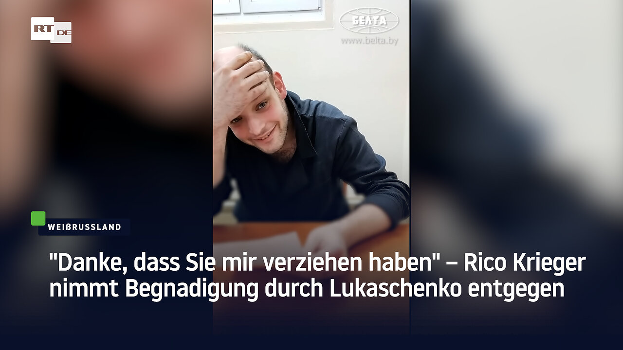 "Danke, dass Sie mir verziehen haben" – Rico Krieger nimmt Begnadigung durch Lukaschenko entgegen