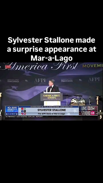 #SlyStalloneIntroducesPresidentTrump