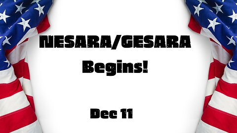 Situation Update: A Big Ugly Period is Coming! NESARA/GESARA Begins!!! Dec 11