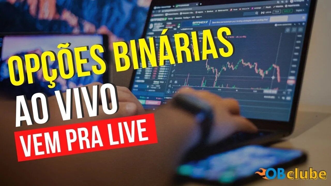 Opções Binárias Ao Vivo - Lucro de mais de R$ 900,00 REAIS - 3X0