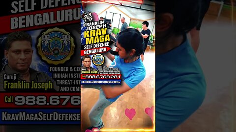 Self Defense (Bangalore) Krav Maga Franklin Joseph for all Men, Women, Teen & Kids #KravMaga #Shorts