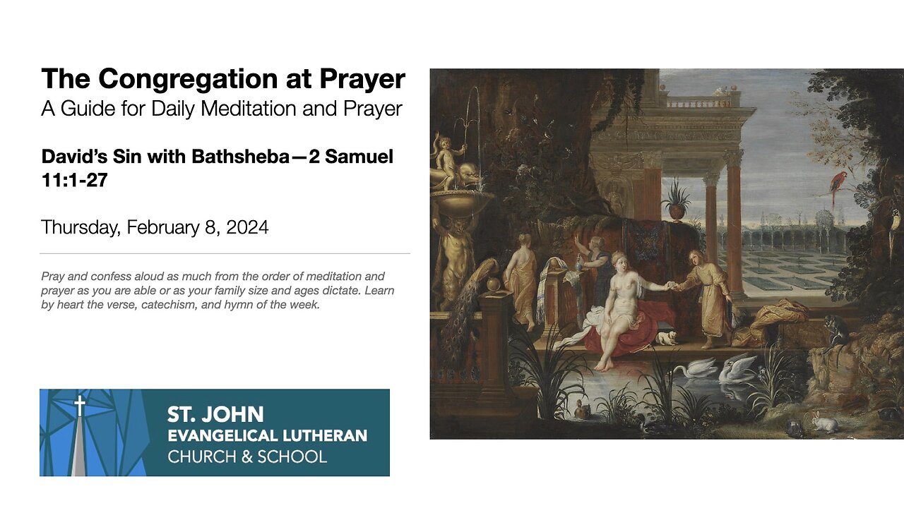 David’s Sin with Bathsheba—2 Samuel 11:1-27