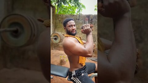 Local gym shoulder workout Africa style