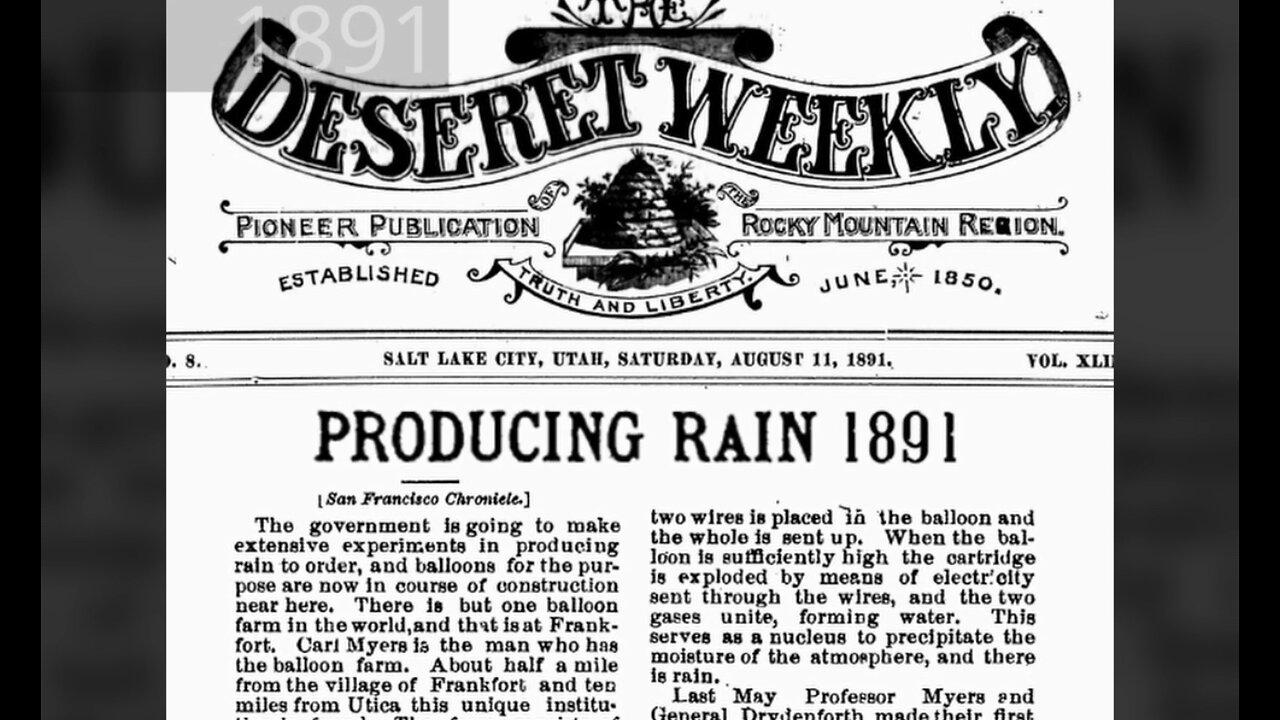 06/21/24 - Weather Modification Articles of the Past - Climateviewer