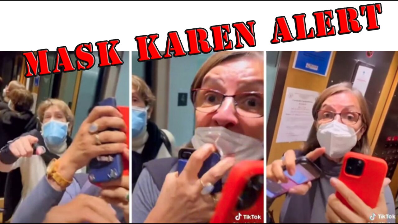 Masked Karens in elevator hit black dude while screaming Black Lives Matter