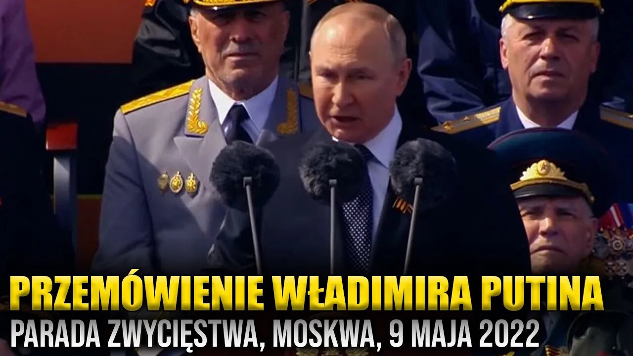 Przemówienie Władimira Putina \\Dzień Zwycięstwa 2022 \\ [całe, po polsku] \\ Polska.LIVE