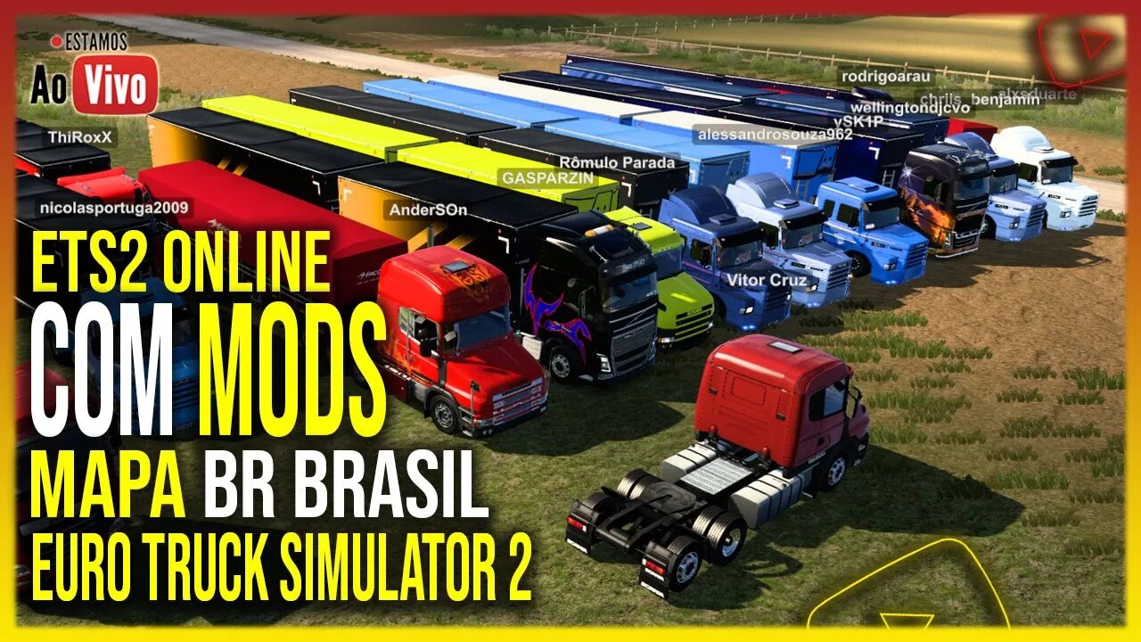 🔴 ETS2 1.44 MULTPLAYER COMBOIO DOS BITREM 9 EIXOS MAPA BR BRASIL EURO TRUCK SIMULATOR 2 1.44