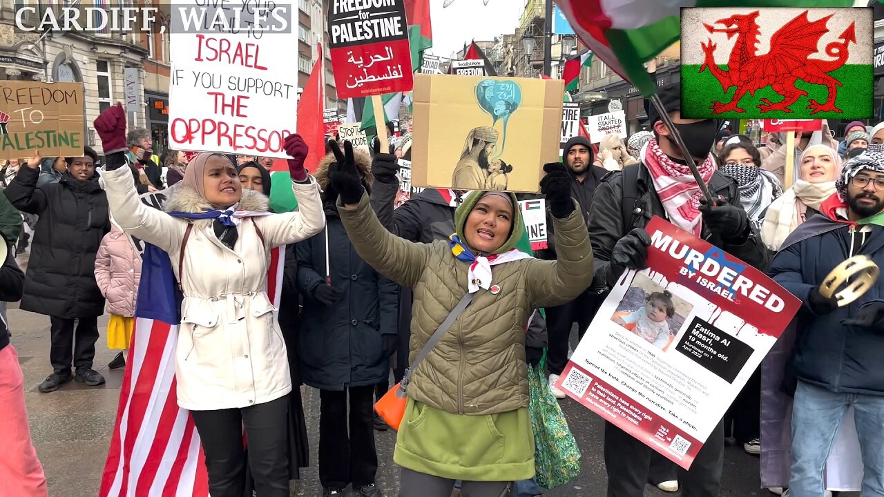 PS March to the UK Government Building, Cardiff