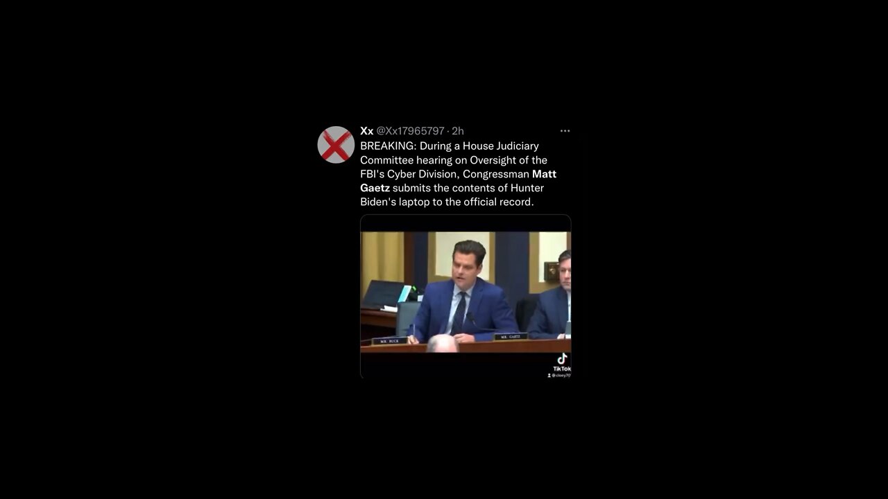 Watch Matt Gaetz rip FBI cyber security for losing Hunter Biden‘s laptop￼