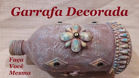 RECICLANDO GARRAFAS DE VIDRO - DECORAÇÃO OXIDADA @lucibuzo ​