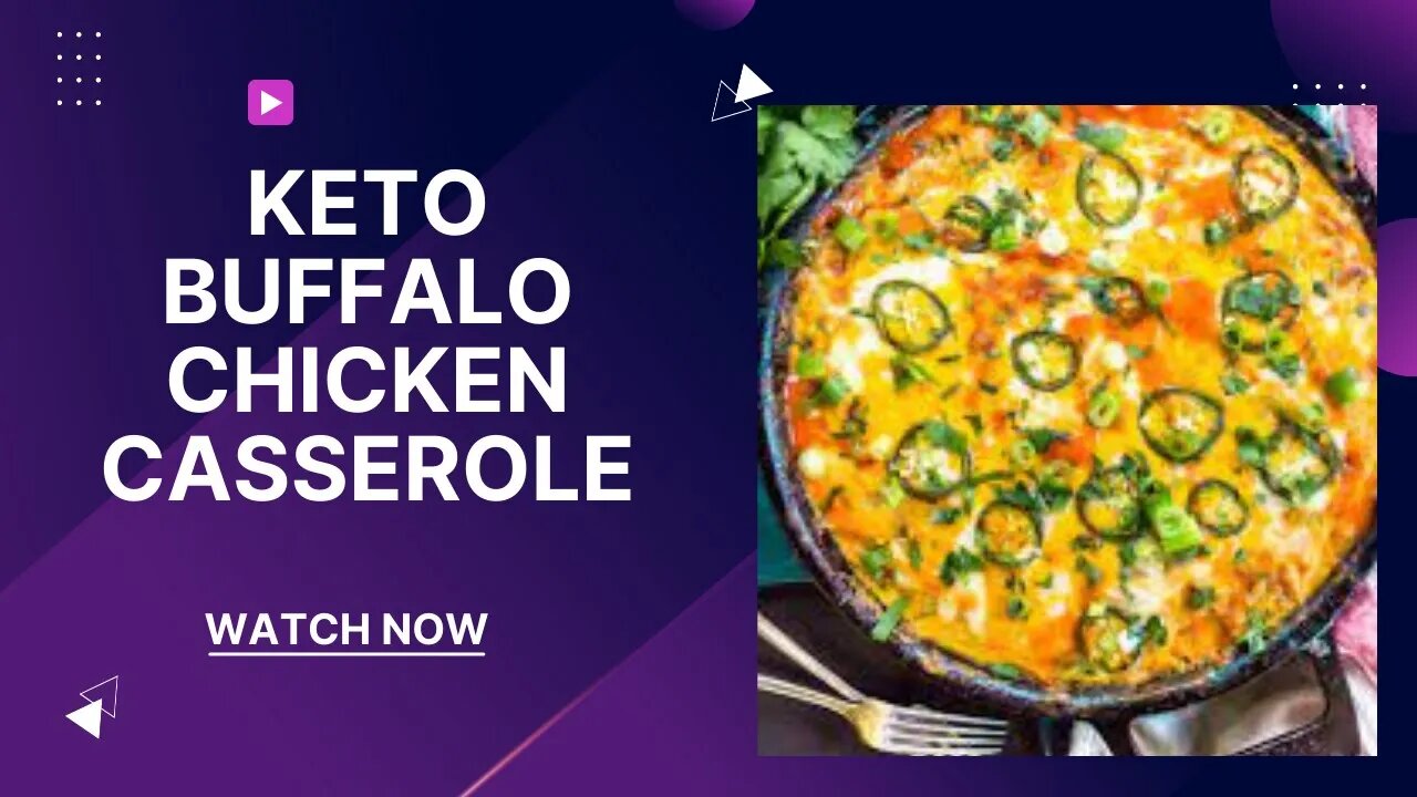 KETO DIET: KETO BUFFALO CHICKEN CASSEROLE. #shorts #keto #ketorecipes #ketodiet