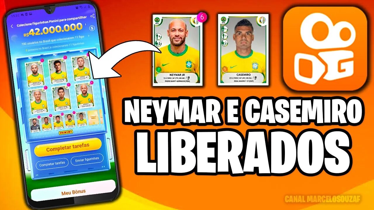 Como GANHAR Figurinha do CASEMIRO e NEYMAR JR no Kwai