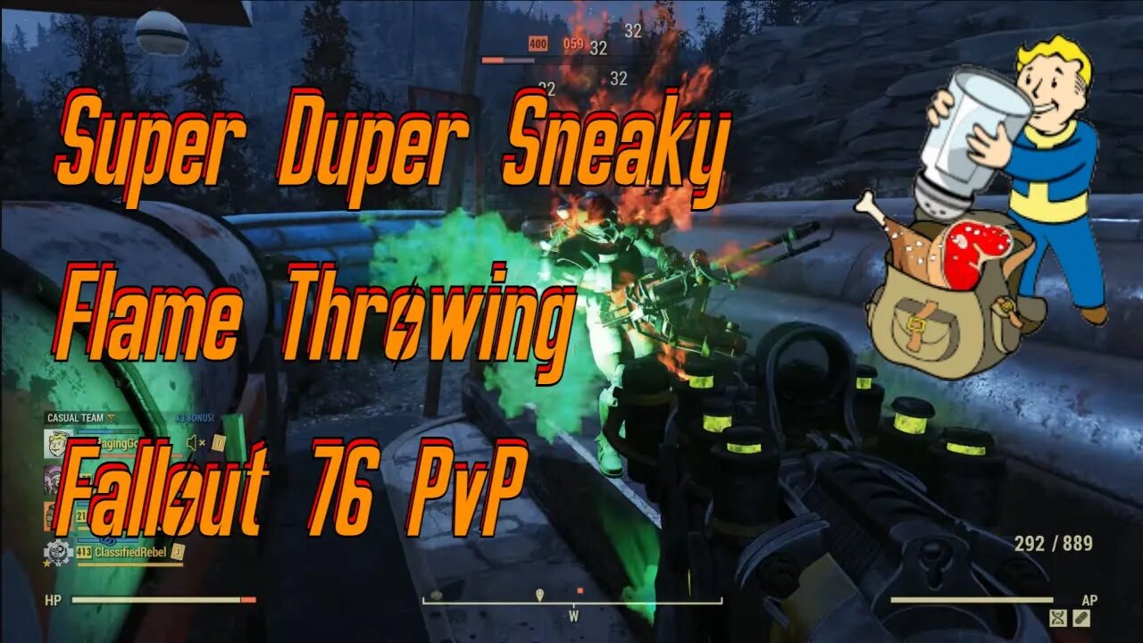 Super Duper Sneaky Flame Throwing Fallout 76 PvP