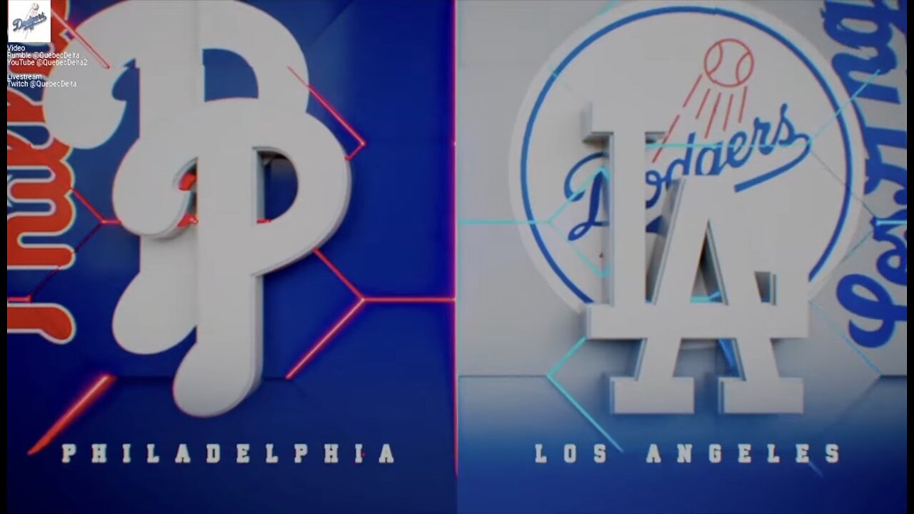 Phillies @ Dodgers. Game 3 of 3 Game Series. MLB the Show 24.