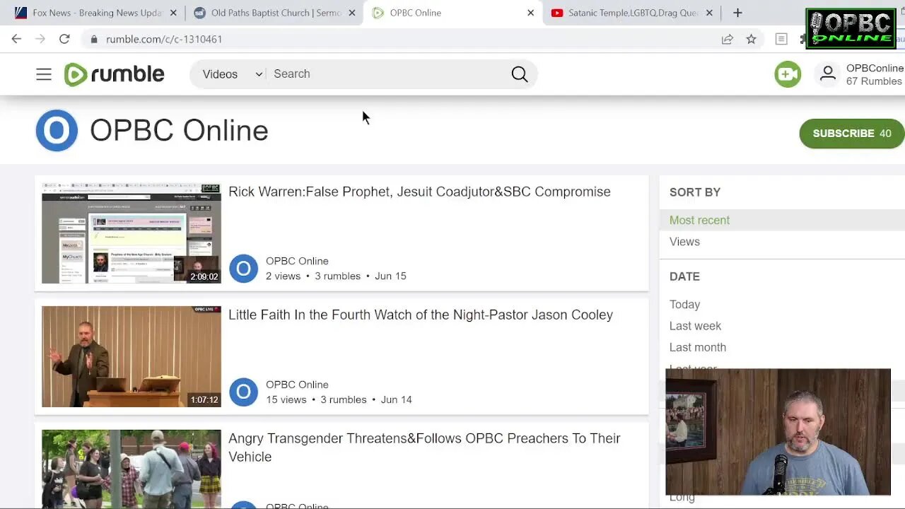 Rumble:Opbc Is Broadcasting on Rumble -Please Subscribe !