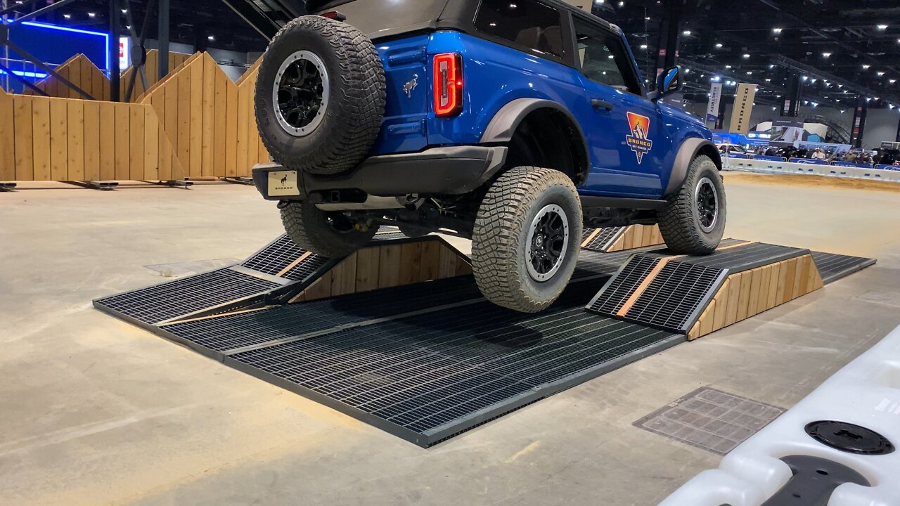 Ford Bronco Suspension Test at Chicago Auto Show